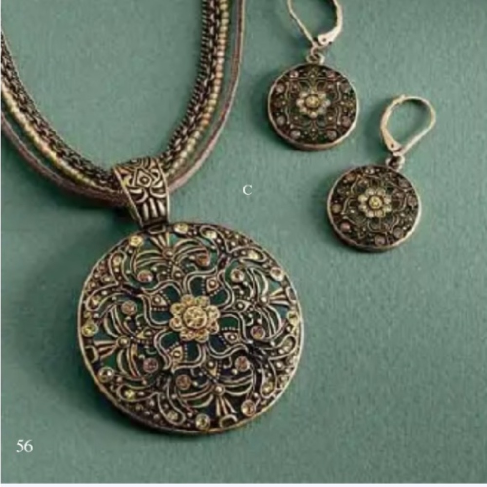 Lia Sophia Rosette Necklace